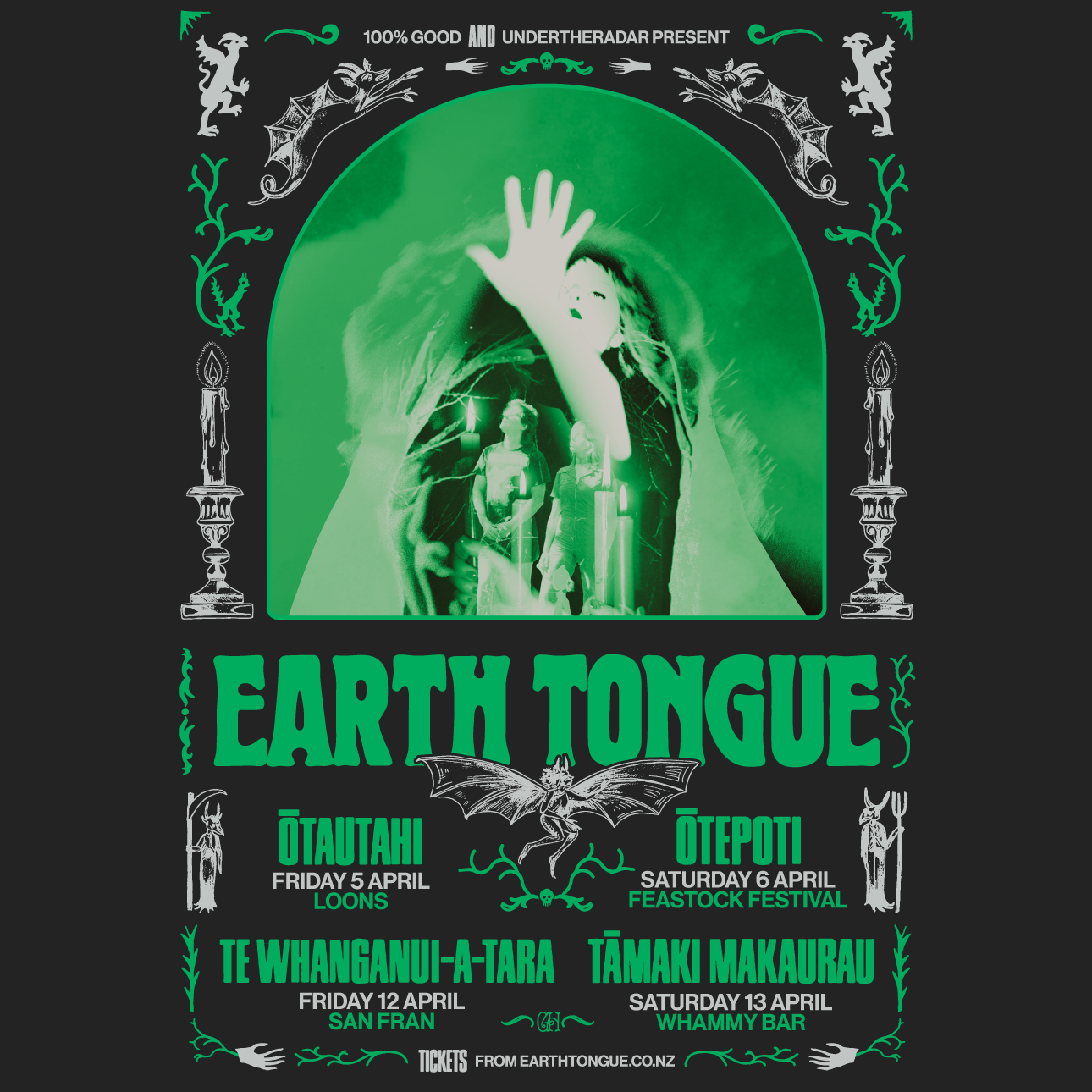 Fuzz-Rock Duo Earth Tongue Announce Four Date Aotearoa Tour