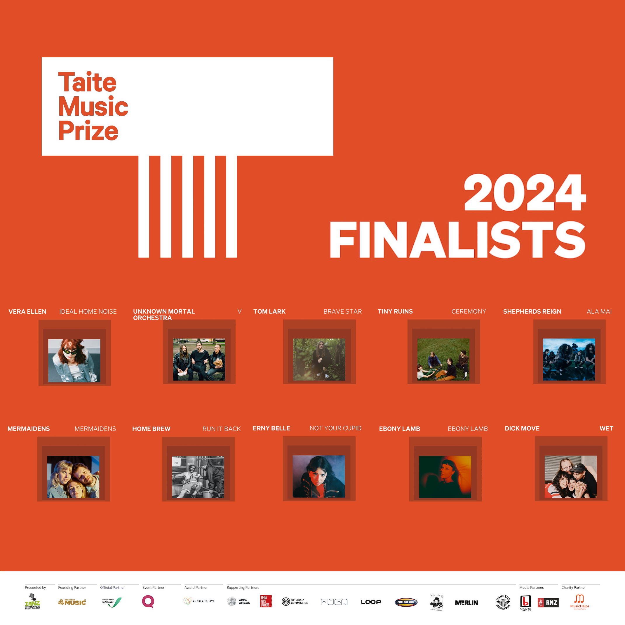 Independent Music NZ Taite Music Prize 2024 Finalists Announced