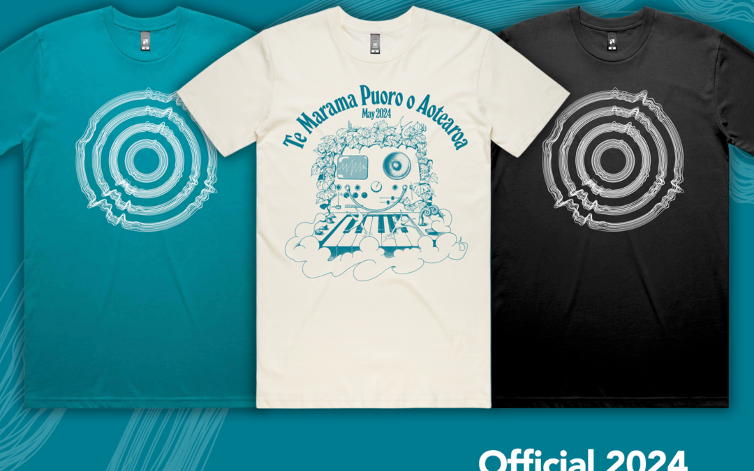 Official 2024 New Zealand Music Month T-Shirts – Available NOW!