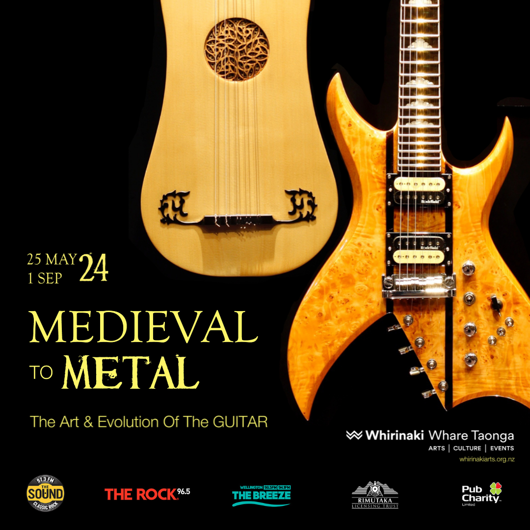 Upper Hutt’s Whirinaki Whare Taonga Host Special Guitar Exhibition: <em>Medieval to Metal</em>