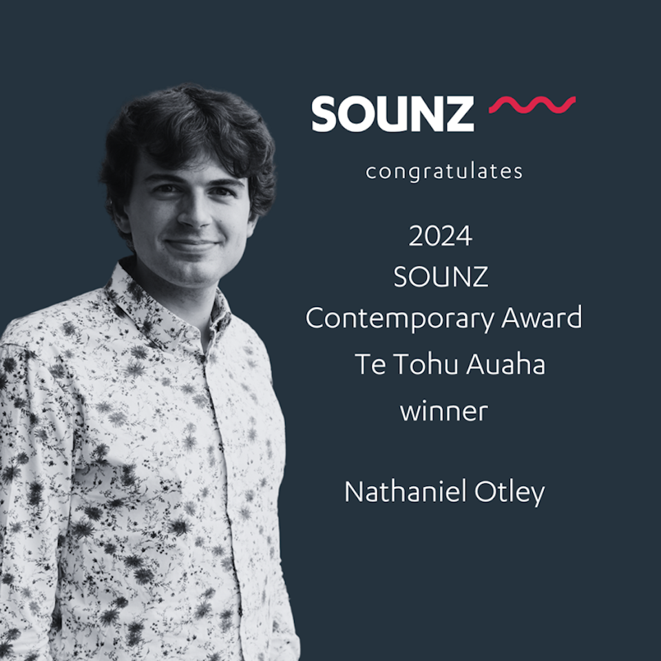 Nathaniel Otley Wins The 2024 SOUNZ Contemporary Award | Te Tohu Auaha with <em>the convergence of oceans</em>