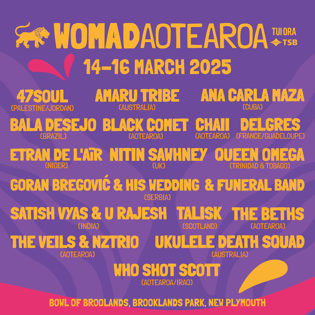 WOMAD AOTEAROA Unveils 13 Captivating New Acts  For The 2025 Festival