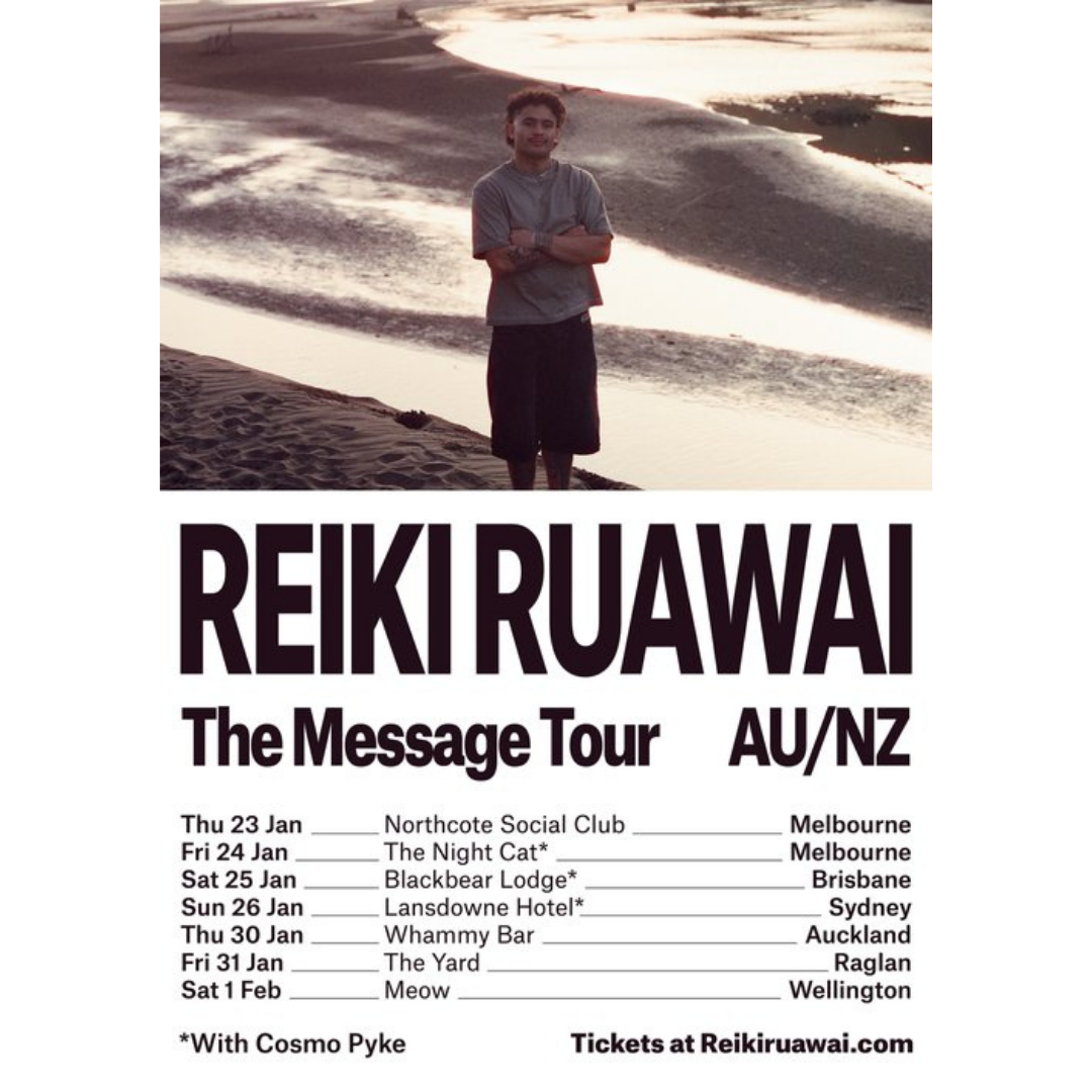 Reiki Ruawai Announces The Message EP Tour Across Australia & New Zealand