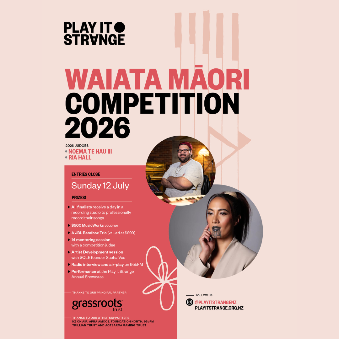 Play It Strange Announce the Winners of its 2026 Waiata Māori Competition
