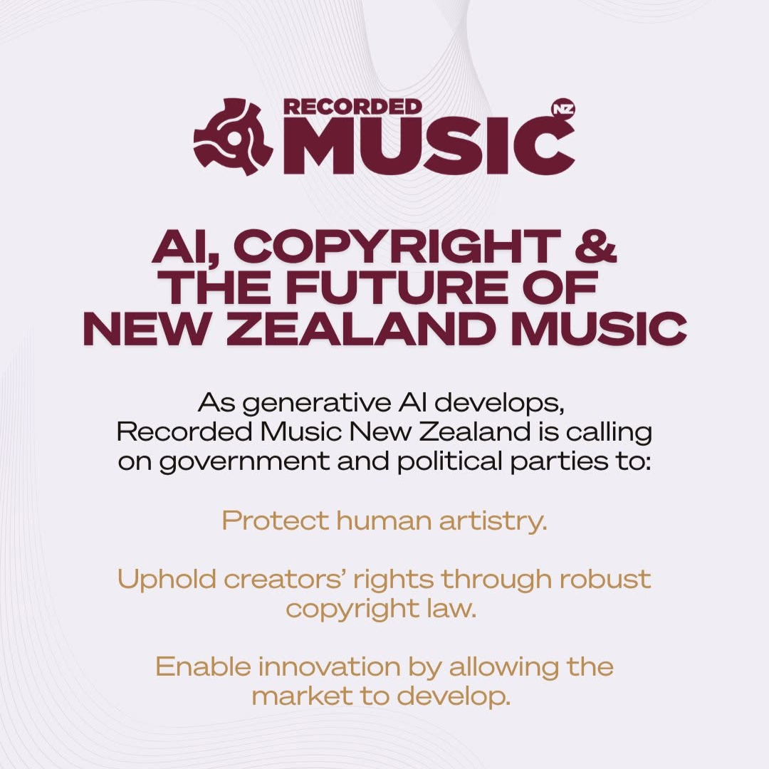 AI, Copyright and the Future of NZ Music: Recorded Music Publishes Position Paper