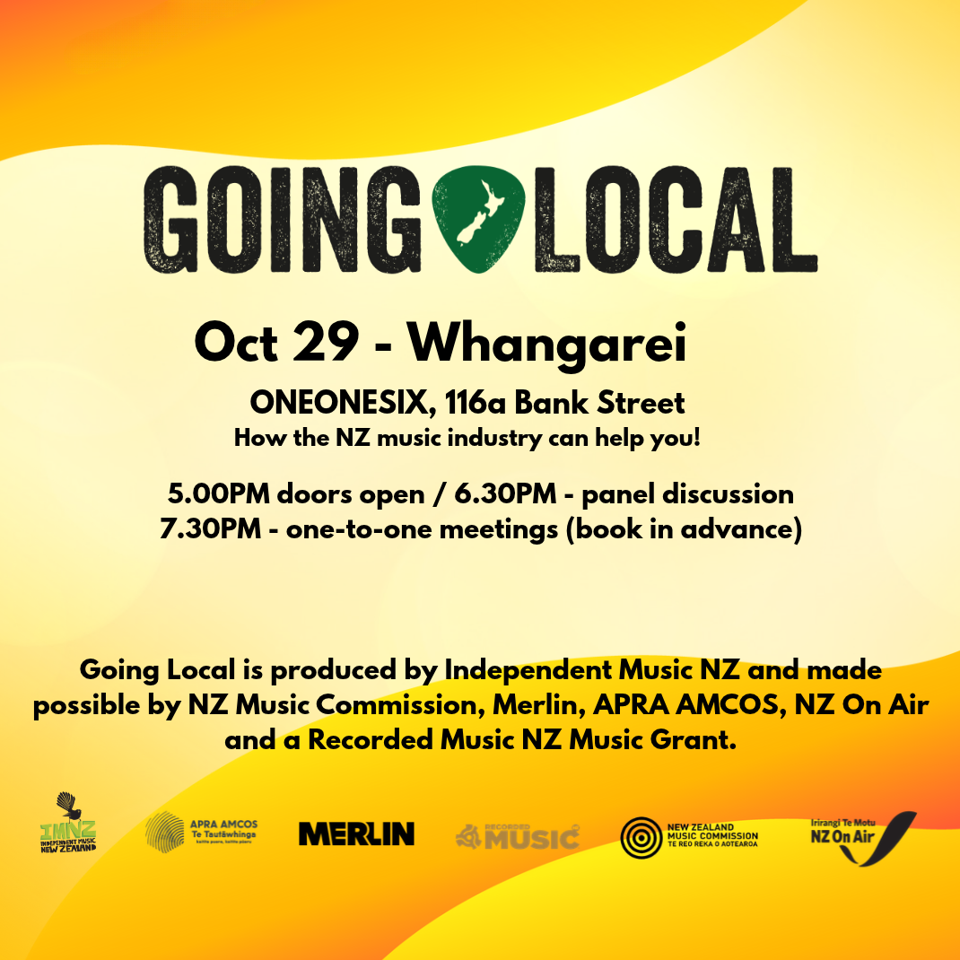 THIS THURSDAY: Free Music Industry Event ‘Going Local’ Returns to Whangārei